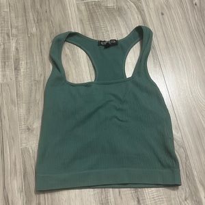 Crop top. Square neckline. I don’t like it. Worn maybe once.